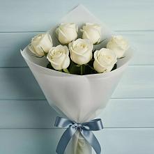 Букет 7 Белых роз Эдлесс Лав #REPLACE_PRED# Шевляково