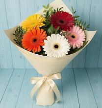 Букет цветов из:  Герберы #REPLACE_PRED# Шевляково