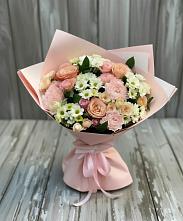 Букет цветов из:  Гвоздики, Розы и Хризантемы в Шевляково