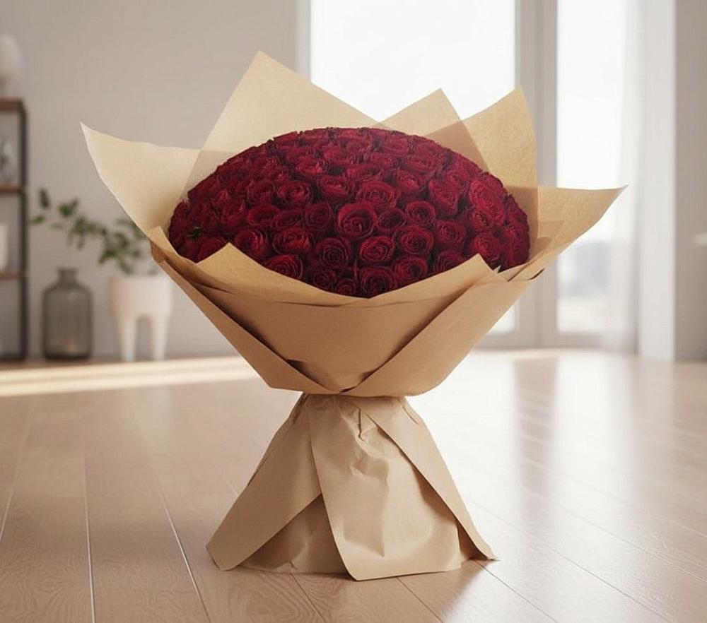 Букет 101 Красная роза в Шевляково