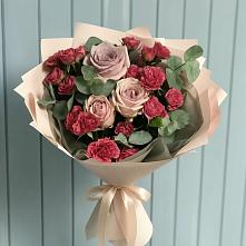 Букет цветов из:  Гвоздики и Розы в Шевляково