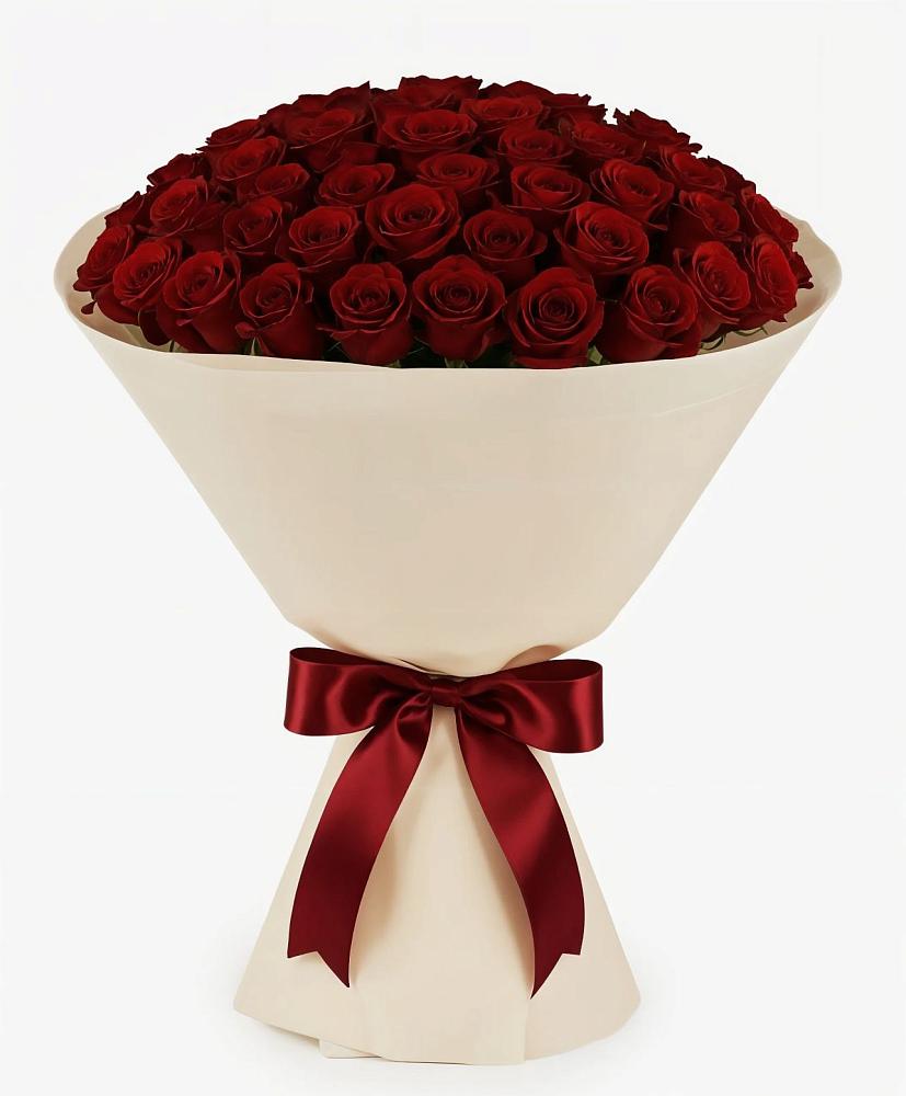 Букет 101 Бордовая роза Блэк Бакарра в Шевляково