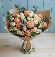 Букет цветов из:  Альстромерии и Розы #REPLACE_PRED# Шевляково