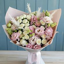 Букет цветов из:  Альстромерии и Розы в Шевляково